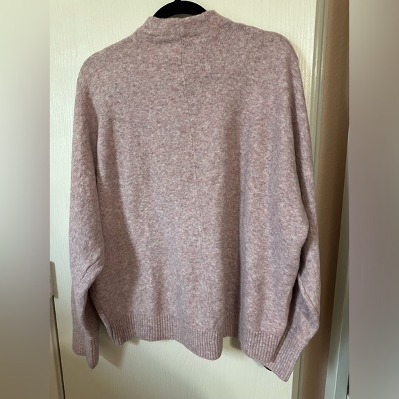 LOFT Mock Neck Dolman Sweater Blush Pink - Picture 4 of 7